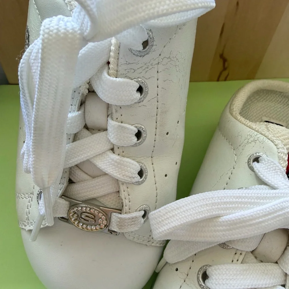 Vintage Skechers White Lace-Up Mules - Picture 4 of 14